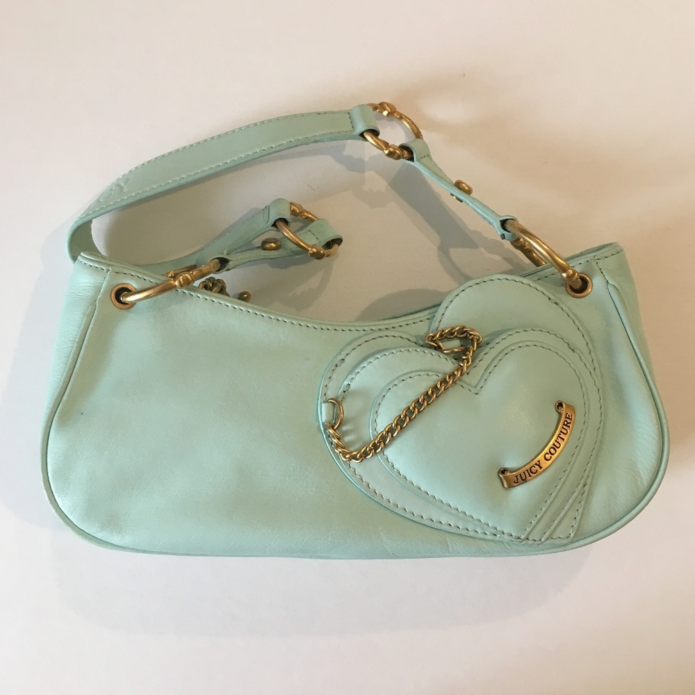 Small vintage Juicy Couture purse - baby teal